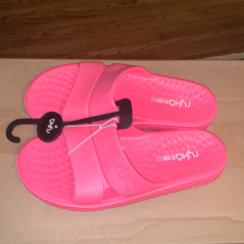 Ryka Pink Slide Sandals